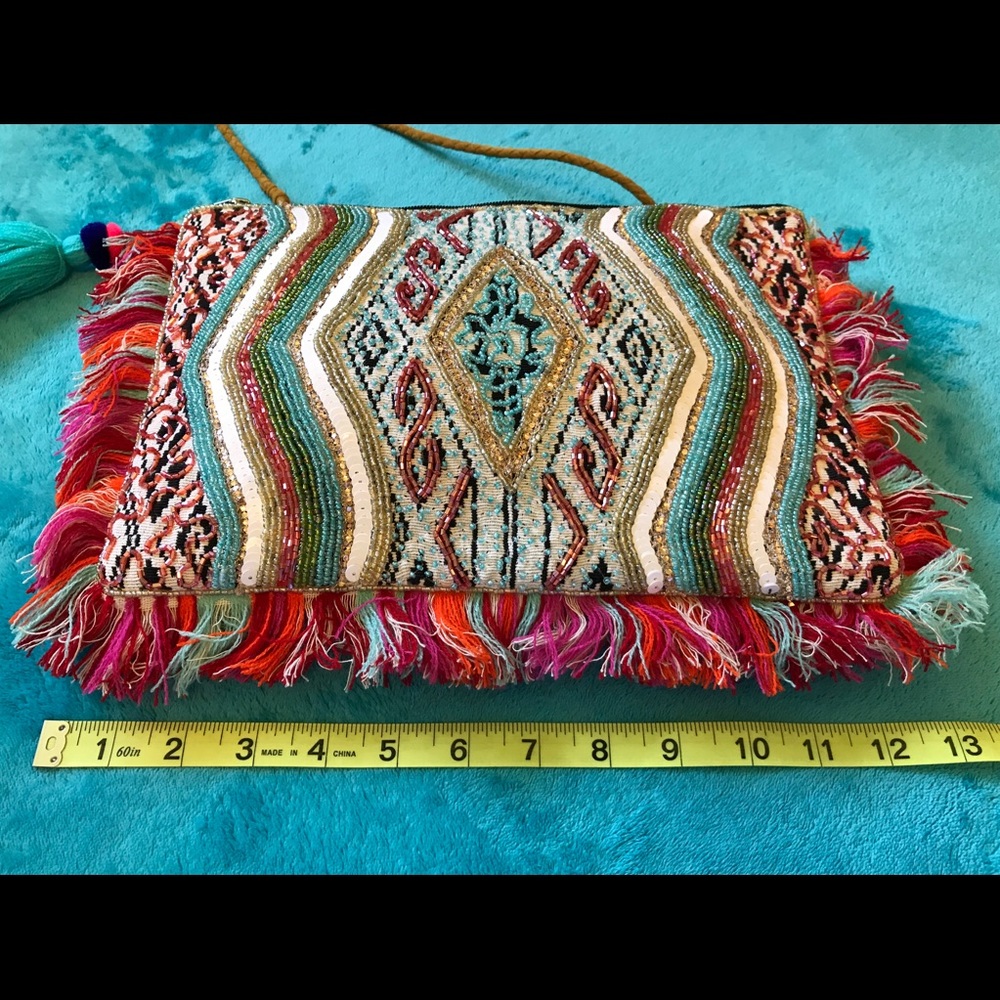 NEW gorgeous beaded EXPRESS NYC purse - Picture 12 of 13